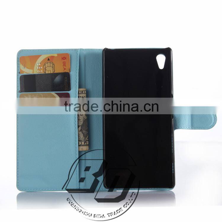 Ultra High Quality Magnetic flip PU leather wallet case with card slots For Sony Xperia Z5 Premium luxury Case fast delivery