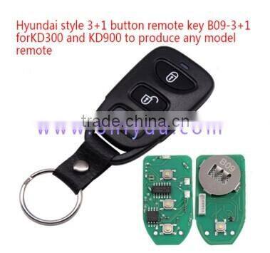3+1 button remote key B09-3+1 for KD300 and KD900 to produce any model remote