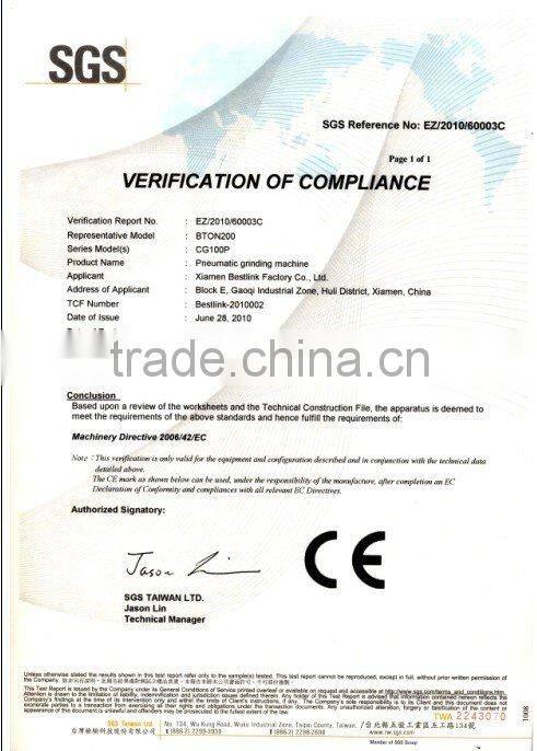 Pneumatic integral drill steel grinding machine and diamond grinding wheels