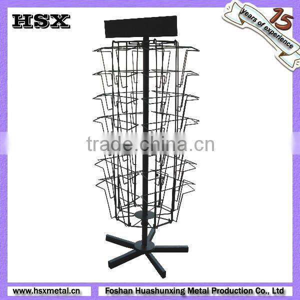 metal rotating magazine rack HSX-S1149