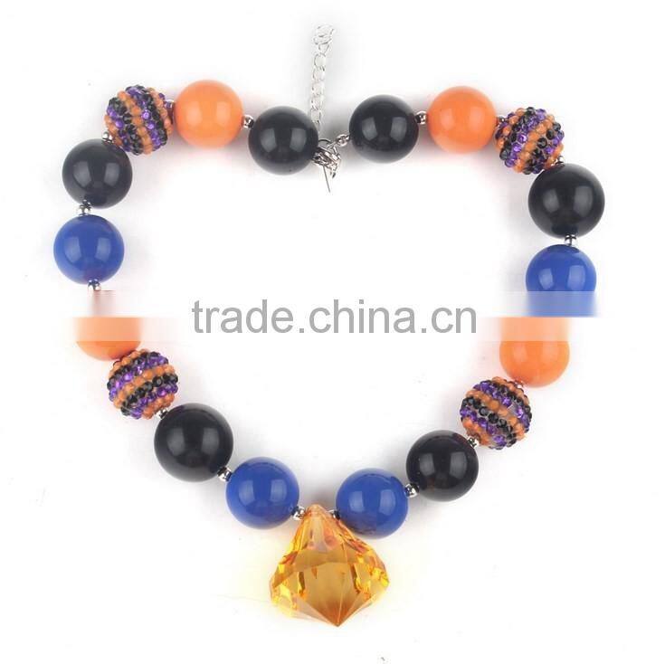 Hot Sale Chunky Bubble Gum Necklace For Kids Restoring Ancient Ways Halloween Beaded Necklace Jewelry 2016