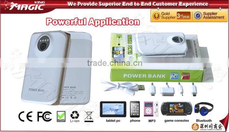 Hot colorful led long march power bank for tablet laptop