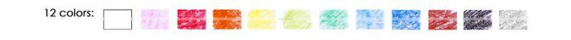 8/10/12PCS 100MMX11MM Good Quality Wax Crayon.