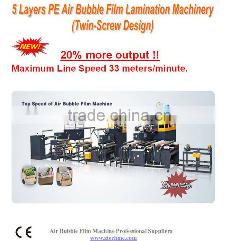 No.1 5 Layers model Extrusion Air Bubble Film Machine from Chinese suppliers
