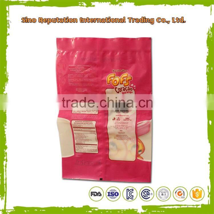 wholesale Back Center Sealed Packaging Bag For Rubber Gloves