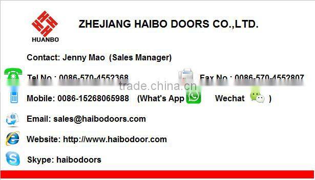 PVC veneer interior wooden cheap doors for house (HB-8127)