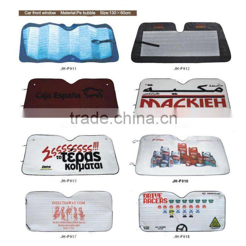 Car front sun shade with customized logo and print picture