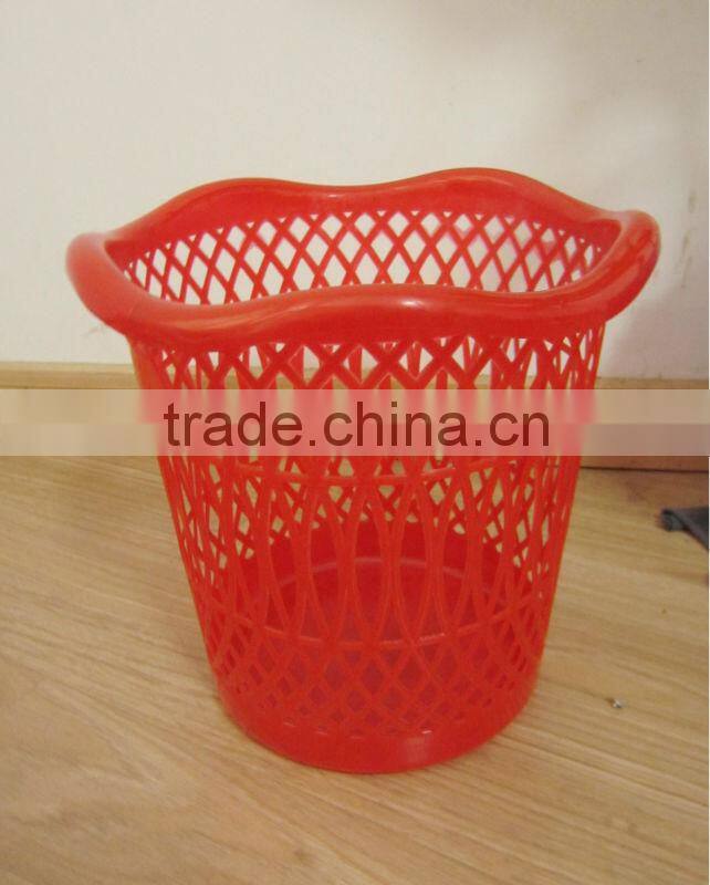 high quality new design flower plastic dustbin injection mould