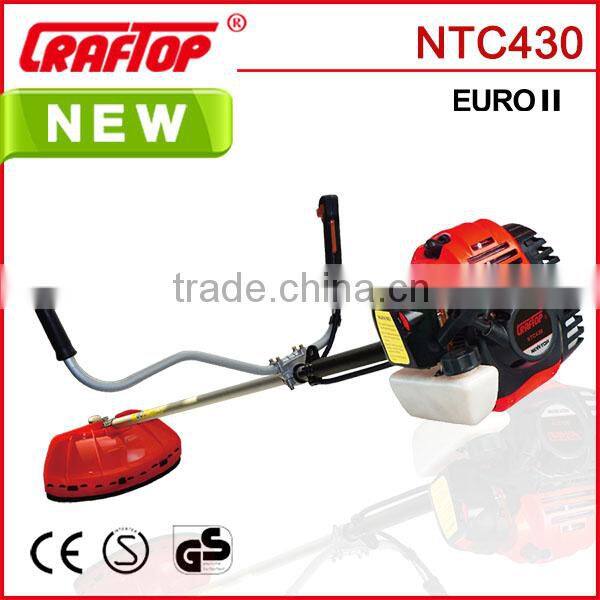 Professional 42.7 cc brush cutter/grass trimmer NTC430 CE GS certified for home use