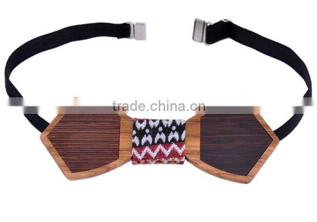 2016 Novelty Solid Good Bamboo Wood Bow Tie For Men Classic Wood Bowties Neckwear Creative 3D Handmade Butterfly Wood Tie