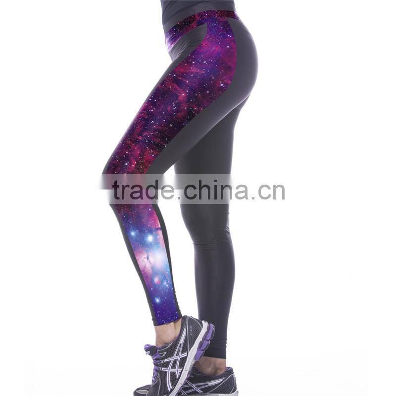 Fashion Galaxy Yoga Leggings Printed Pants Fitness Sport Leggins For Women