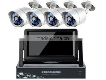 4ch Dvr cctv camera kit with 7' inch lcd high quality of products