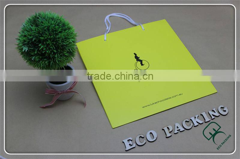 Coated paper bag gloss Chocolate paper bag