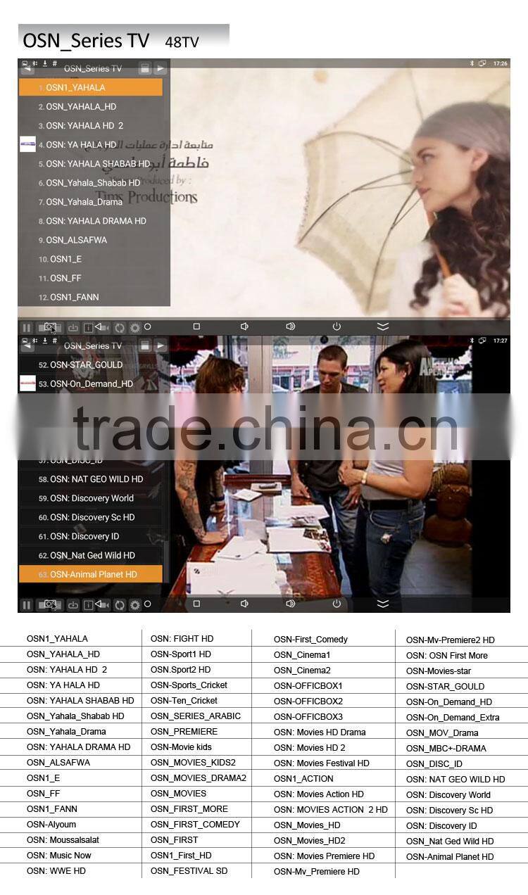 976 free TV channels rockchip cpu 4k output hybrid ott iptv box