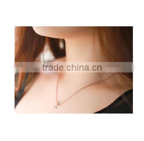 Fashion Stainless Steel deer charm necklace silver deer necklace deer head necklace
