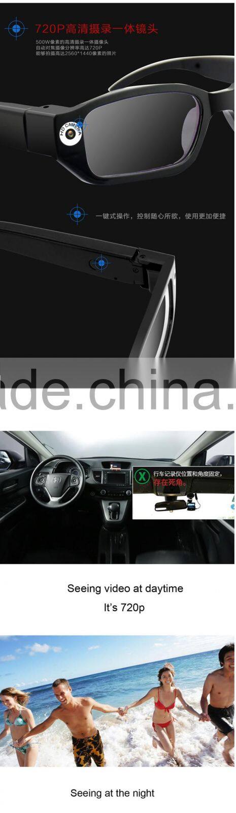 Mini DVR Sunglasses Camera Manual HD 720p Hidden Video Glasses Camera