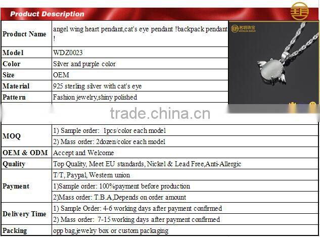 Hot sale cat's eye pendants!!! wholesale fashion jewelry