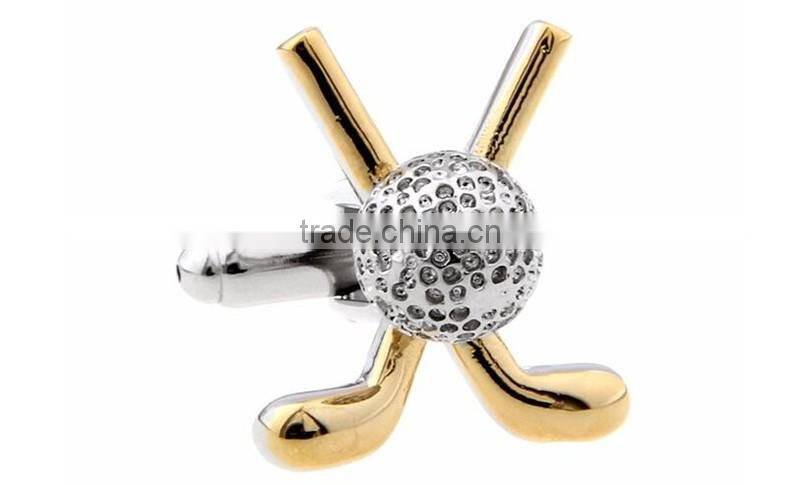 Alibaba customized two tone novelty fashion jewelry brass cufflinks
