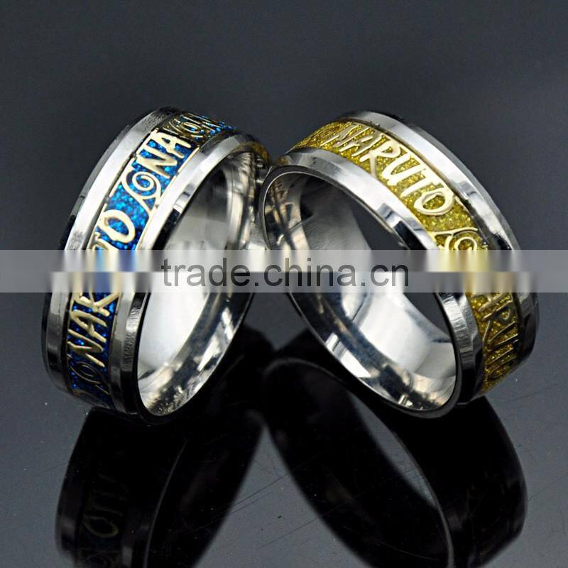 Hot Selling Stainless Steel Silver Latest Wedding Ring Designs Shiny Unisex Jewelry
