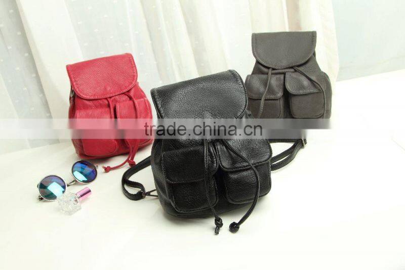 Hot style PU leather backpack in this season fashion school backpack 2015
