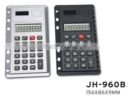 New design two way solar&battery power desktop electronic calculator