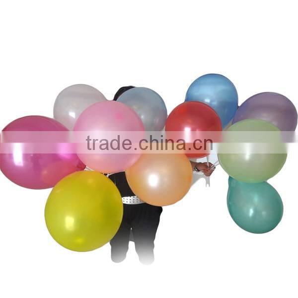 Promotional pearlized latex round balloon for decorations