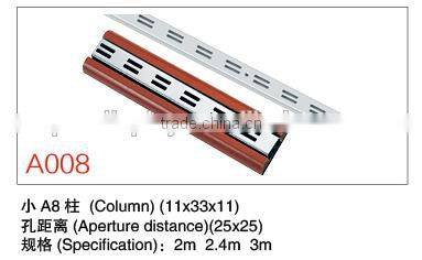 Metal column for slatwall hook/ wall upright