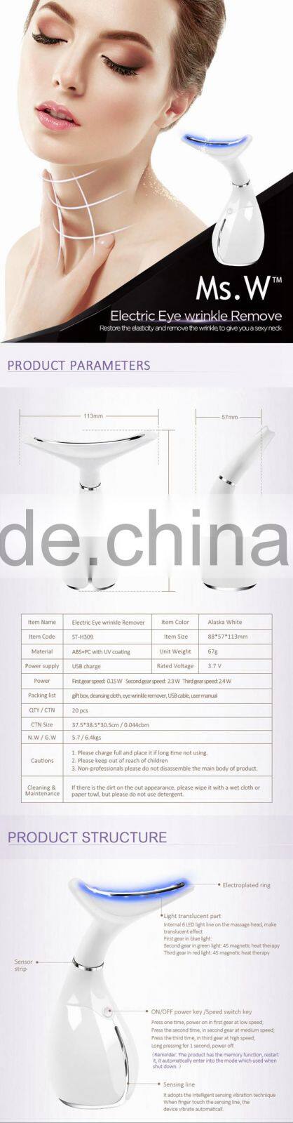 Sist Patented Skin Tightening Beauty Eequipment Home Use Handy Neck Wrinkle Removal Neck Massager
