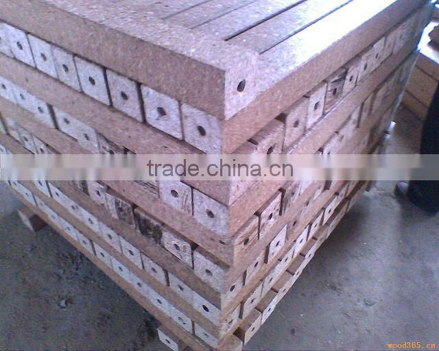 Wood pallet block hot press machine and wood block making machine