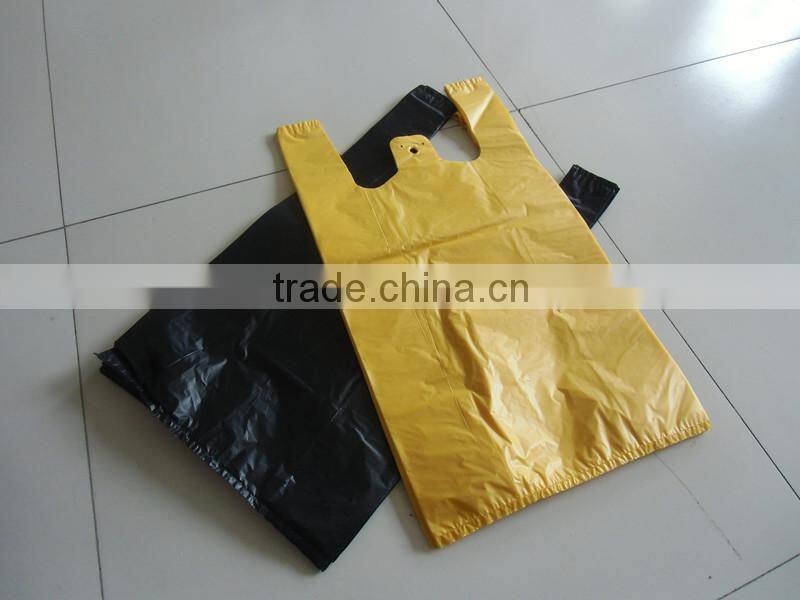 Die cut plastic bag Upper double folding plastic bag