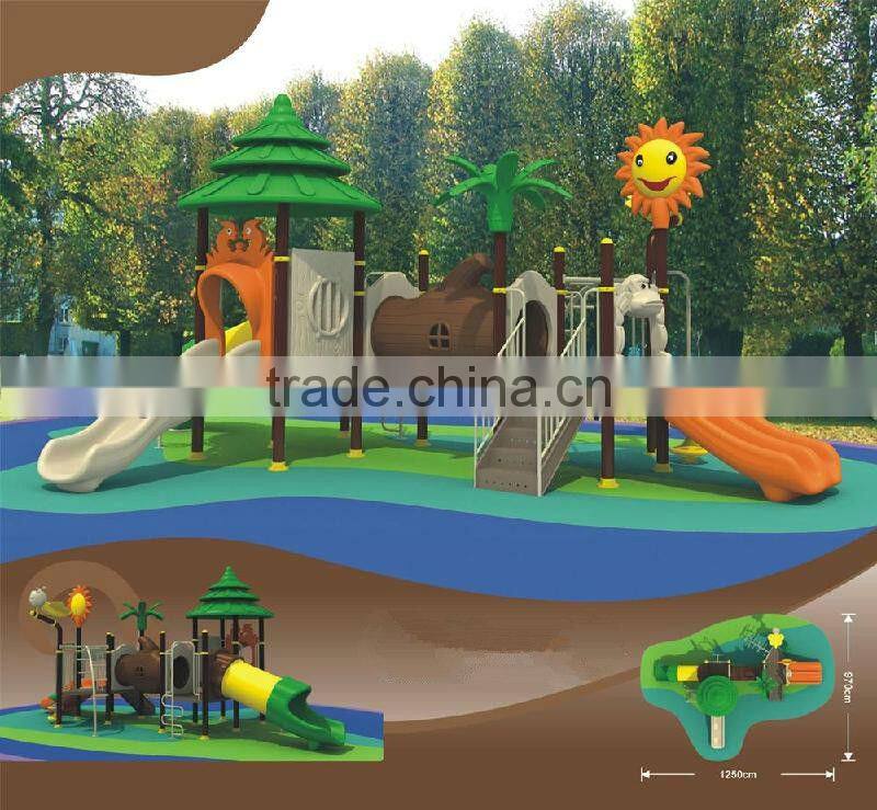 Commercial outdoor playground playsets