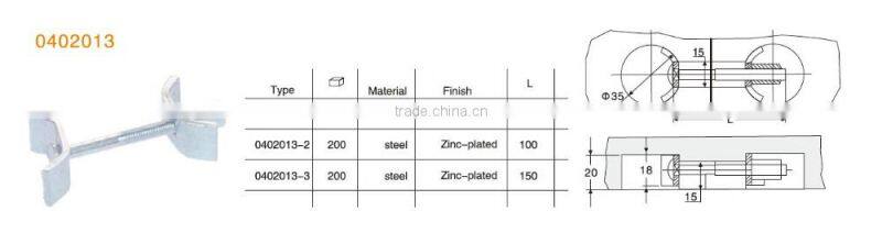 zinc plated steel universal furniture joint connector for furniture hardware