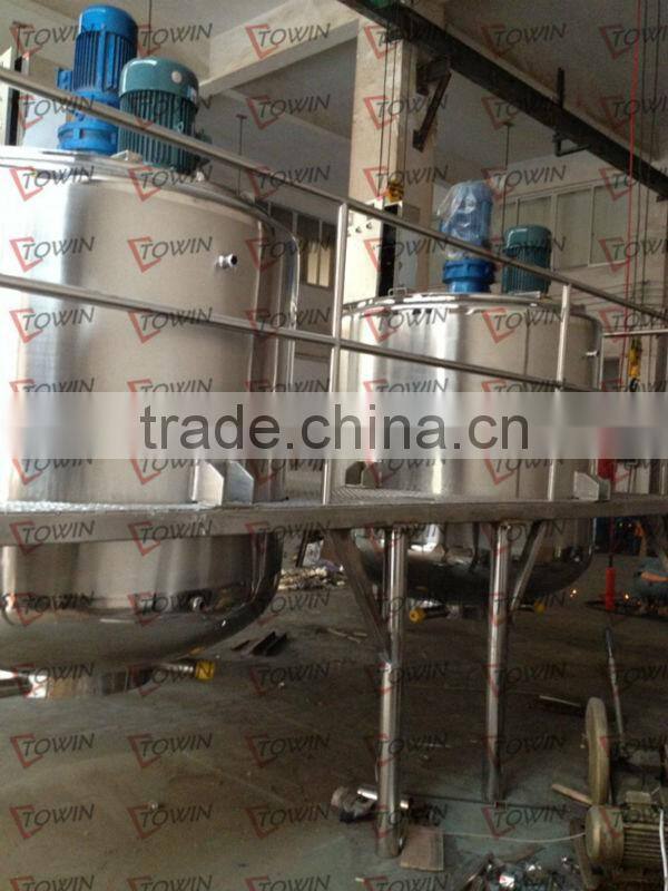SS304 two motions emulsifying tanks with platform