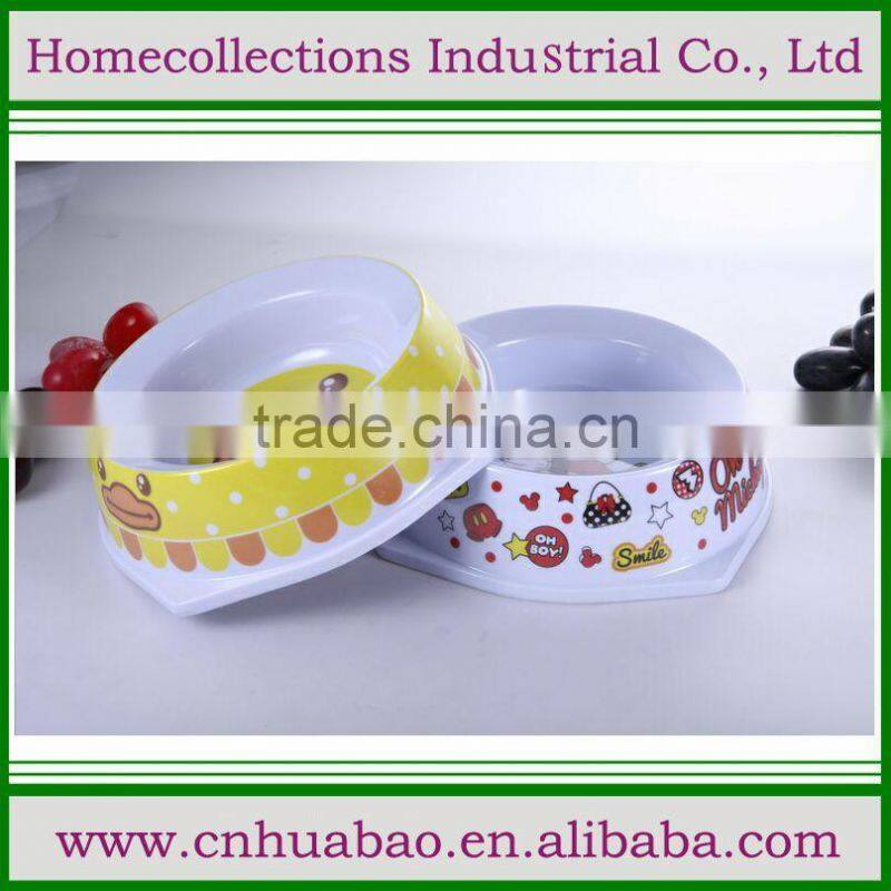 2016 Convenient and healthy pet bowls plastic dog feeder, double pet cat feeding dishes