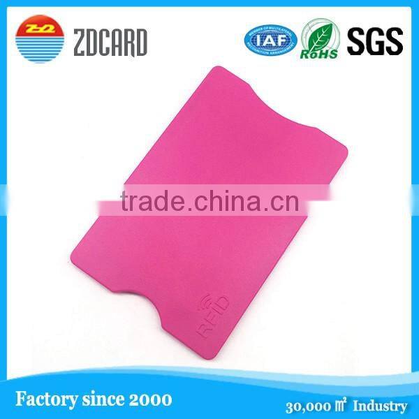 Hard anti-reading card holder with customized logo printing