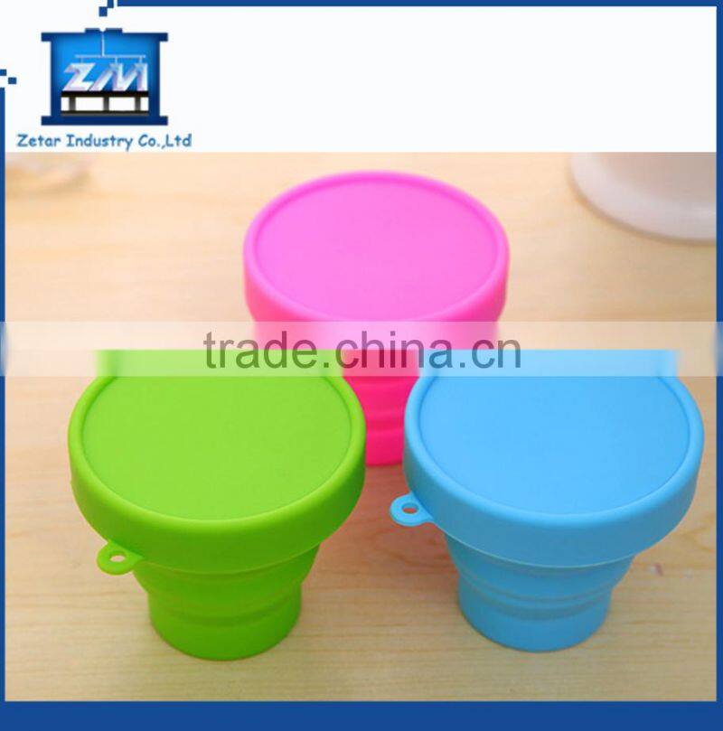 plastic injecton molding for silicone travel collapsible cup