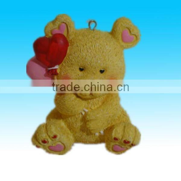 Hotsale Red double heart ring new silver plated Resin valentine jewelry gift