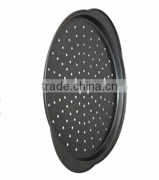 Carbon steel perforated pizza pan & Non-toxic pan