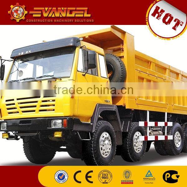 second hand dump truck SHACMAN brand dump truck with crane for sale