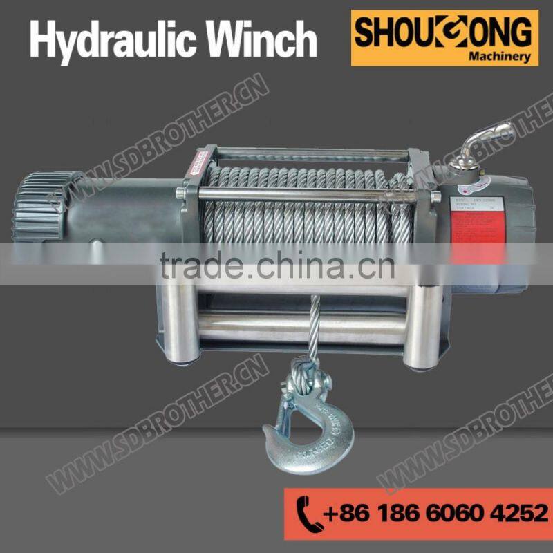 Winch for skid steer loader, skid steer loader winch