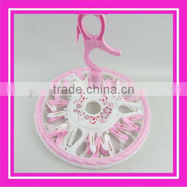 hanging clothes drying rack with clips