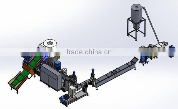 PE agglomerator granule making/PE film granule making granulation granulating machine line