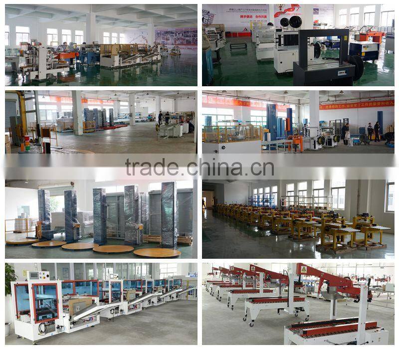 Fully automatic online pallet wrapping machine ,pallet packing line with 5 years warranty and service