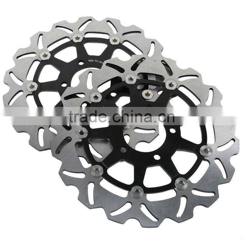 2 PCS Front Brake Disc Rotors For Suzuki GSX R GSX-R 1000 2003 2004 Brand New