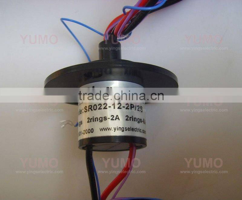 SR022-12-2P2S 4 rings slip ring Capsule electrical slip ring