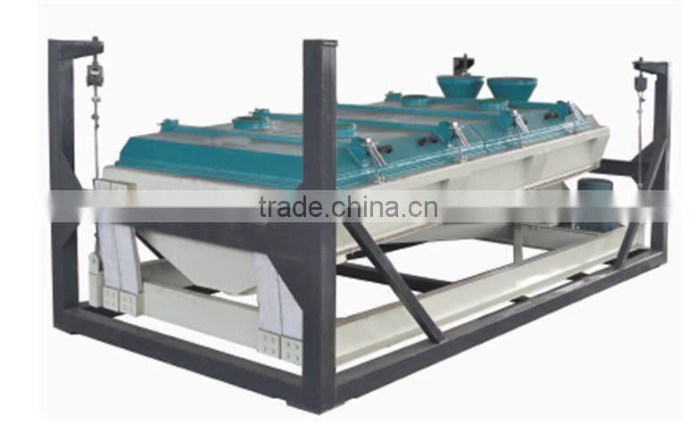Feed or wood pellet rotary screener machine