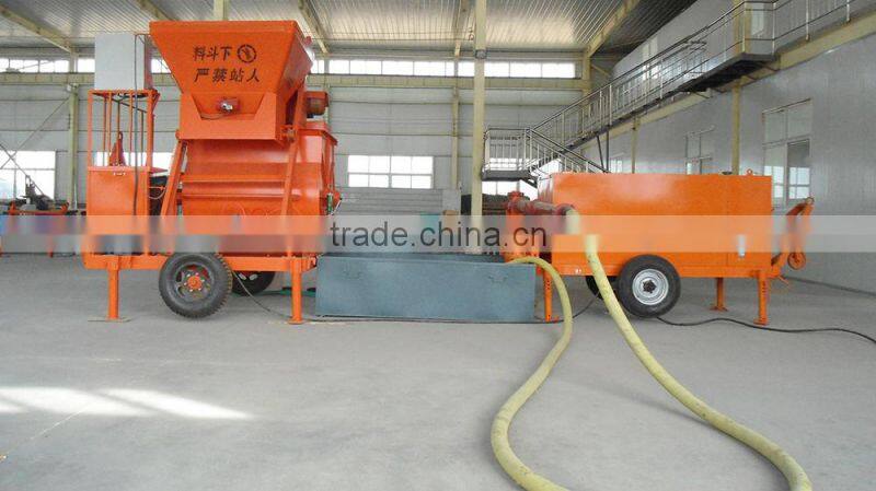 Lightweight foam concrete making machine for cast-in-situ wall