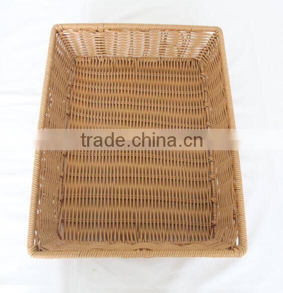 wholesale Washable supermarket plastic storage basket for fruit and vegetable