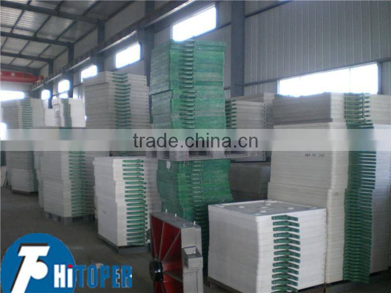 870mm polypropylene material filter plate for dewatering press machine