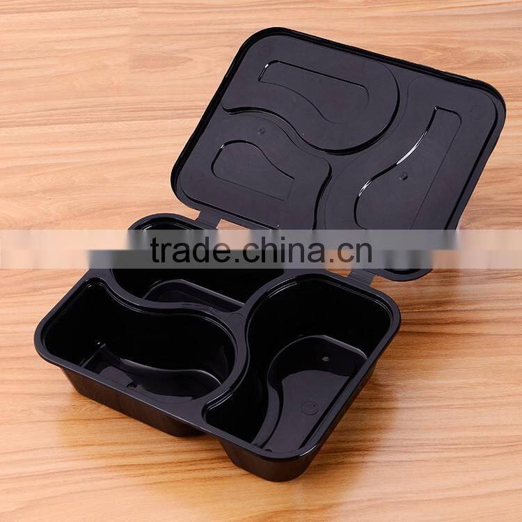 Wholesale plastic boxes sealed preserving folding container with lid connected